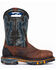 Image #2 - Cody James Men's 11" Decimator Waterproof Western Work Boots - Nano Composite Toe, Brown, hi-res
