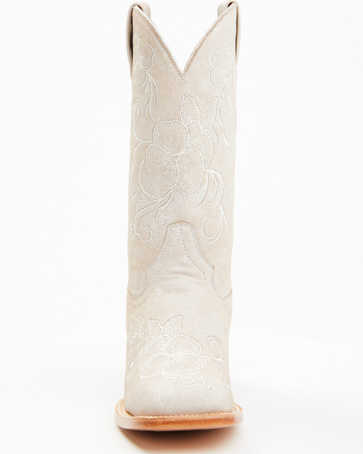 Image #4 - Shyanne Women's Lasy Western Boots - Broad Square Toe, White, hi-res