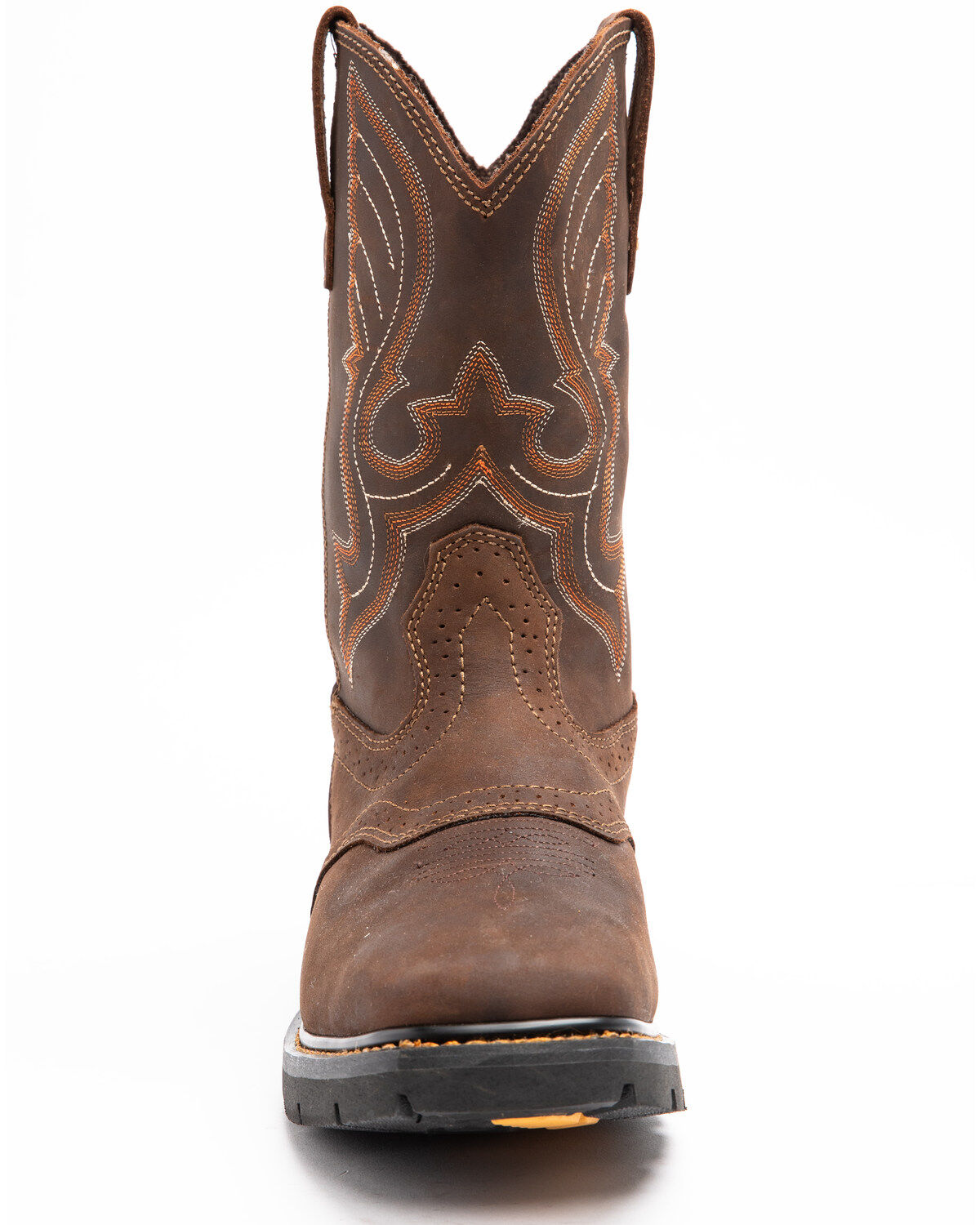Image #4 - Cody James Men's 11" Mustang Saddle Waterproof Western Work Boots - Soft Toe, Dark Brown, hi-res