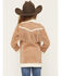 Image #4 - Shyanne Girls' Wynona Faux Suede Shearling Coat, Coffee, hi-res
