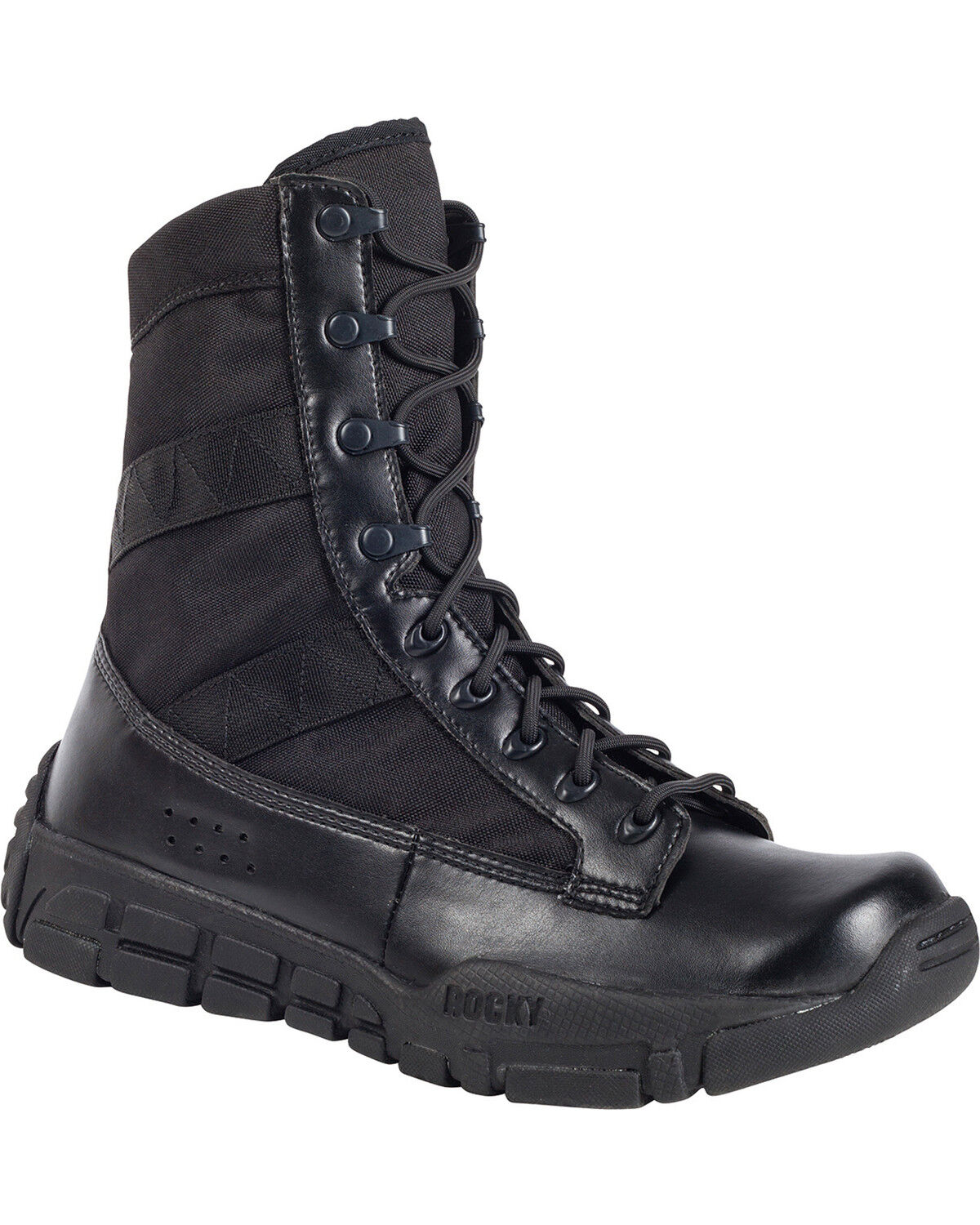 Image #1 - Rocky Men's C4T Military-Inspired Duty Boots, Black, hi-res