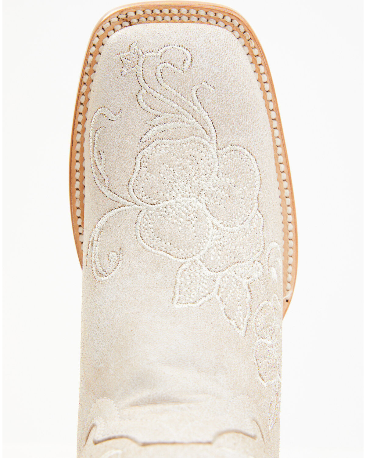 Image #6 - Shyanne Women's Lasy Western Boots - Broad Square Toe, White, hi-res