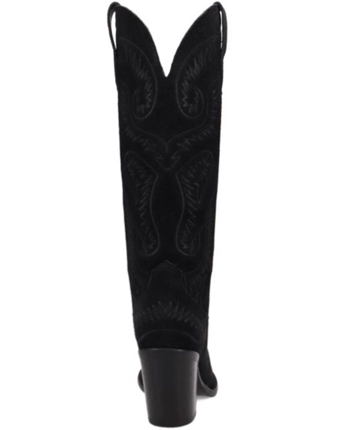 Image #5 - Dingo Women's Evita Tall Suede Western Boots - Snip Toe, Black, hi-res