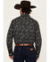 Image #4 - Cody James Men's Parker Paisley Print Long Sleeve Button-Down Stretch Western Shirt, Black, hi-res
