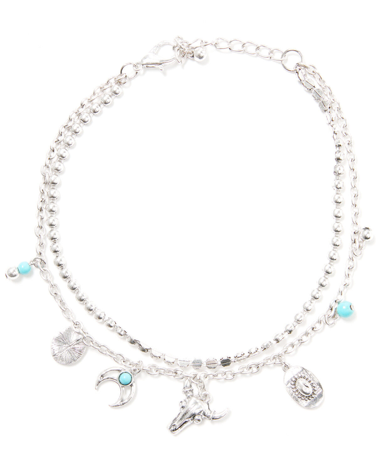 Image #2 - Shyanne Women's Charmed Boot Bracelet, Silver, hi-res