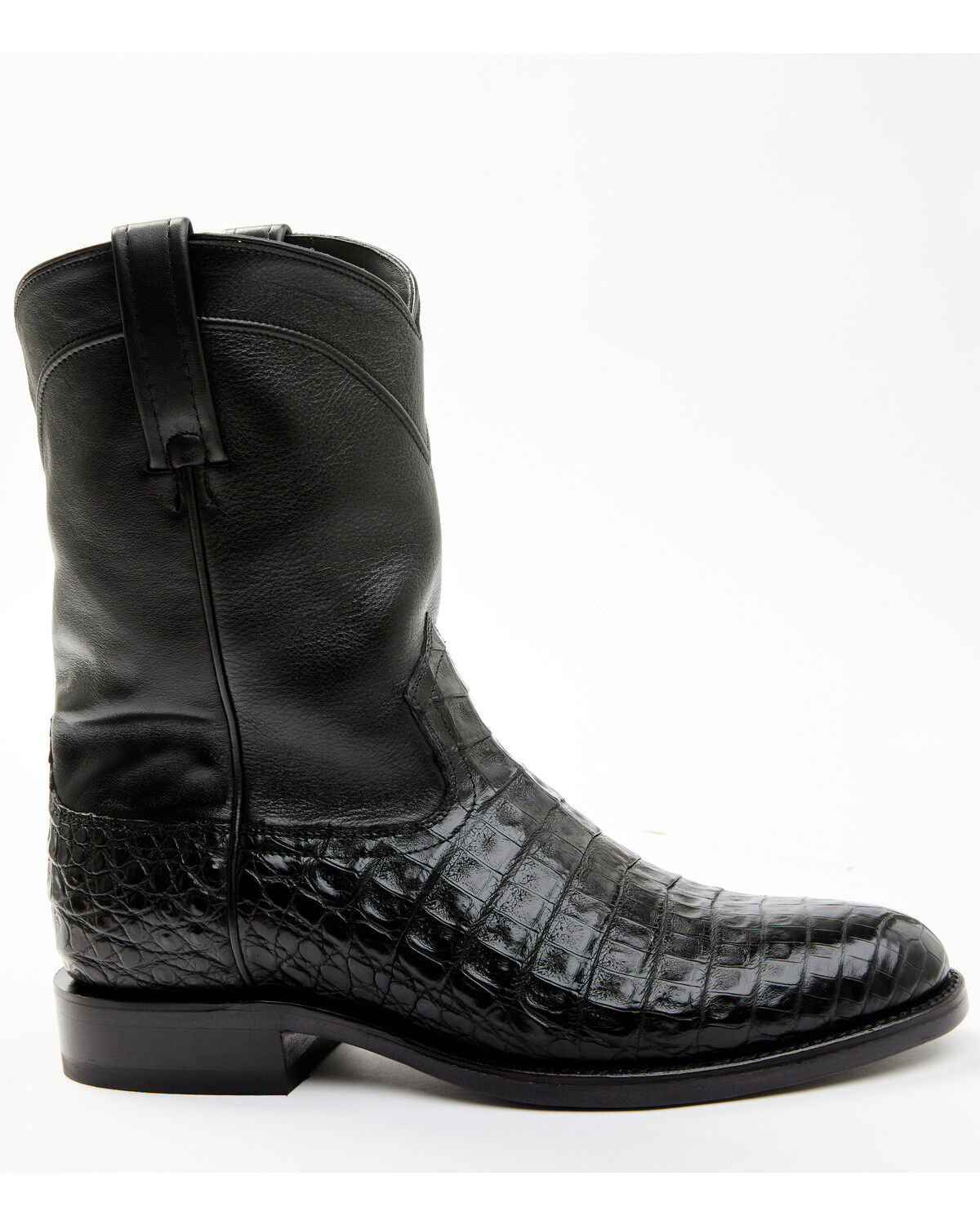 Image #4 - Cody James Black 1978&reg; Men's Carmen Exotic Caiman Belly Roper Boots - Round Toe, Black, hi-res