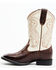 Image #3 - RANK 45&reg; Boys' Austin Western Boots - Broad Square Toe, Ivory, hi-res