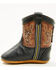 Image #3 - Boot Barn Infant Boys' Blazin Poppet Boots - Round Toe, Black/brown, hi-res