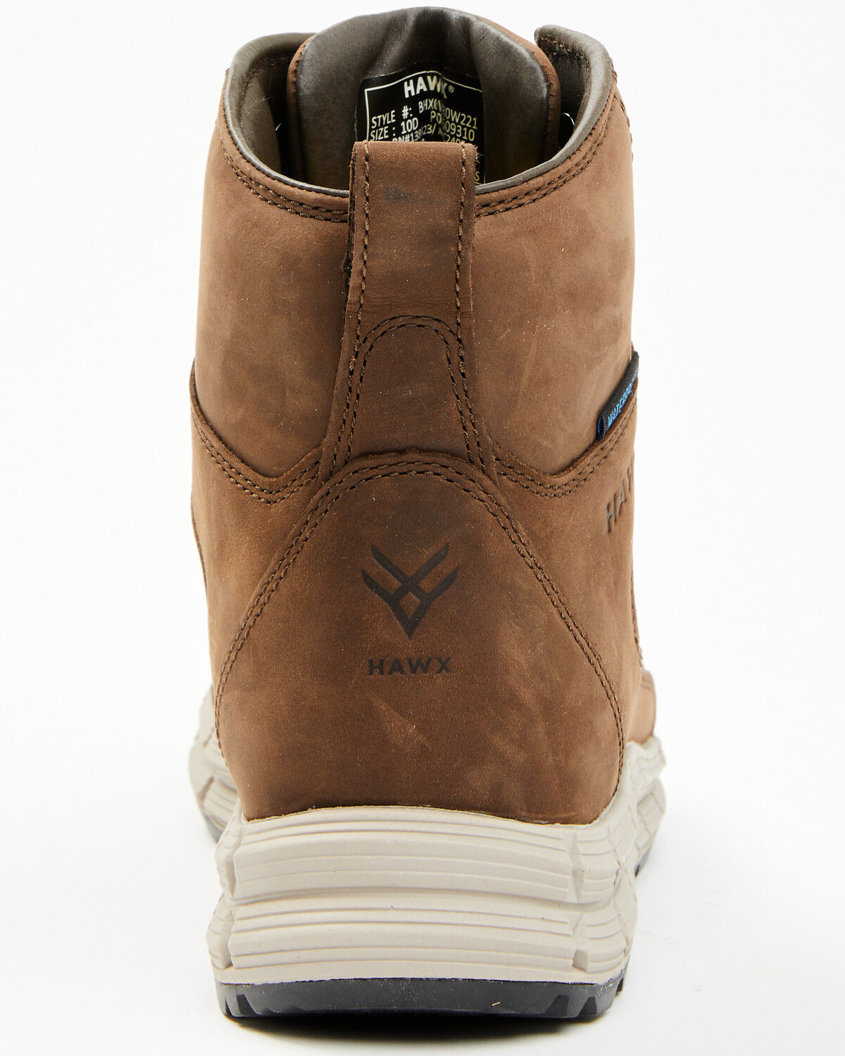 Image #5 - Hawx Men's 6" Waterproof Hiking Boots - Soft Toe, Brown, hi-res