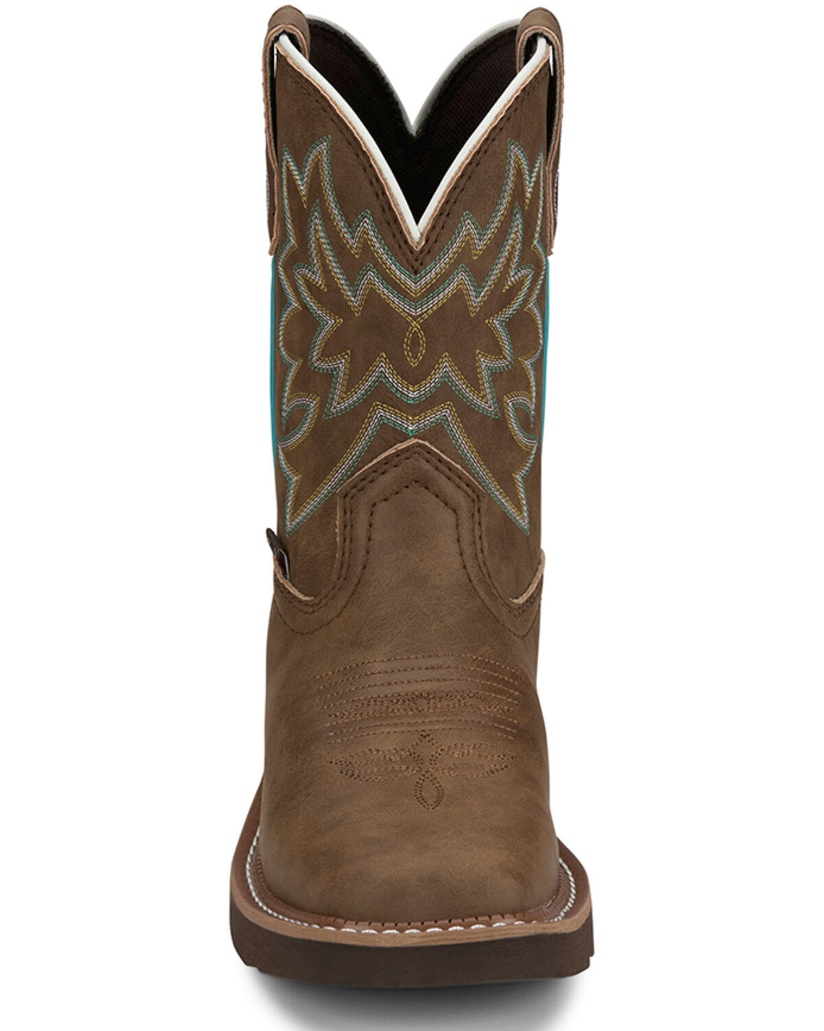Image #4 - Justin Women's Gypsy Western Boots - Broad Square Toe, Tan, hi-res