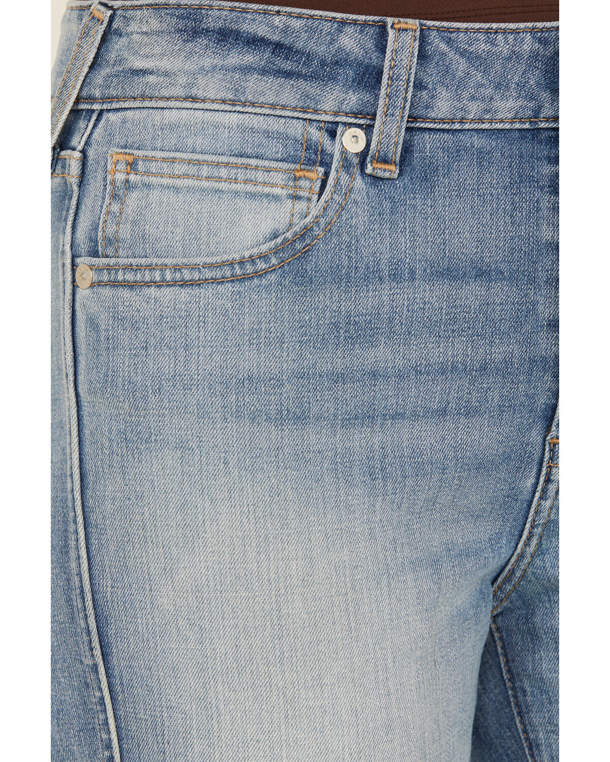Image #2 - Ariat Women's Bridle Medium Wash High Rise Slim Straight Stretch Denim Jeans, Medium Wash, hi-res
