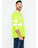Image #3 - Hawx Men's Hi-Vis Reflective Long Sleeve Work Tee - Big & Tall, Yellow, hi-res