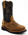 Image #1 - Thorogood Men's 11" USA Waterproof Wellington Work Boots - Steel Toe, Brown, hi-res