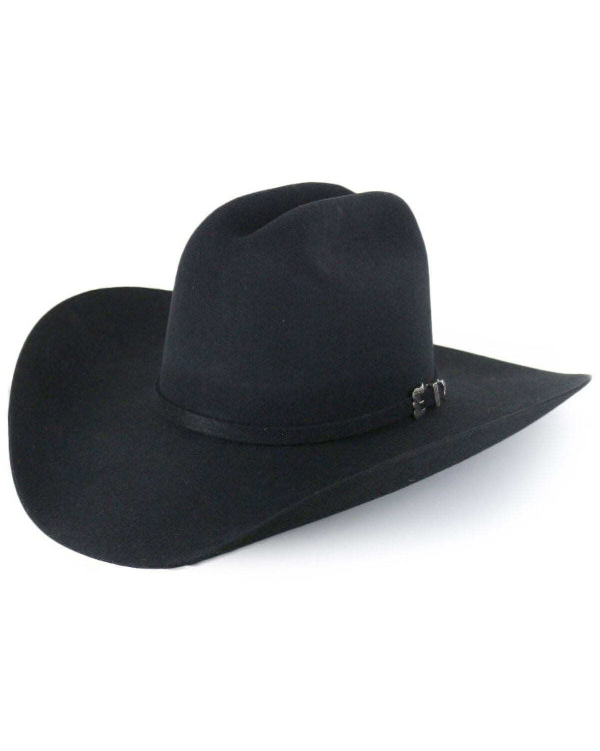 Image #1 - Cody James&reg; Men's Denton 3X Low Cattleman 4" Pro Rodeo Wool Hat, Black, hi-res