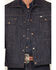 Image #3 - Ely Walker Men's Dark Wash Snap Denim Jacket, Dark Wash, hi-res