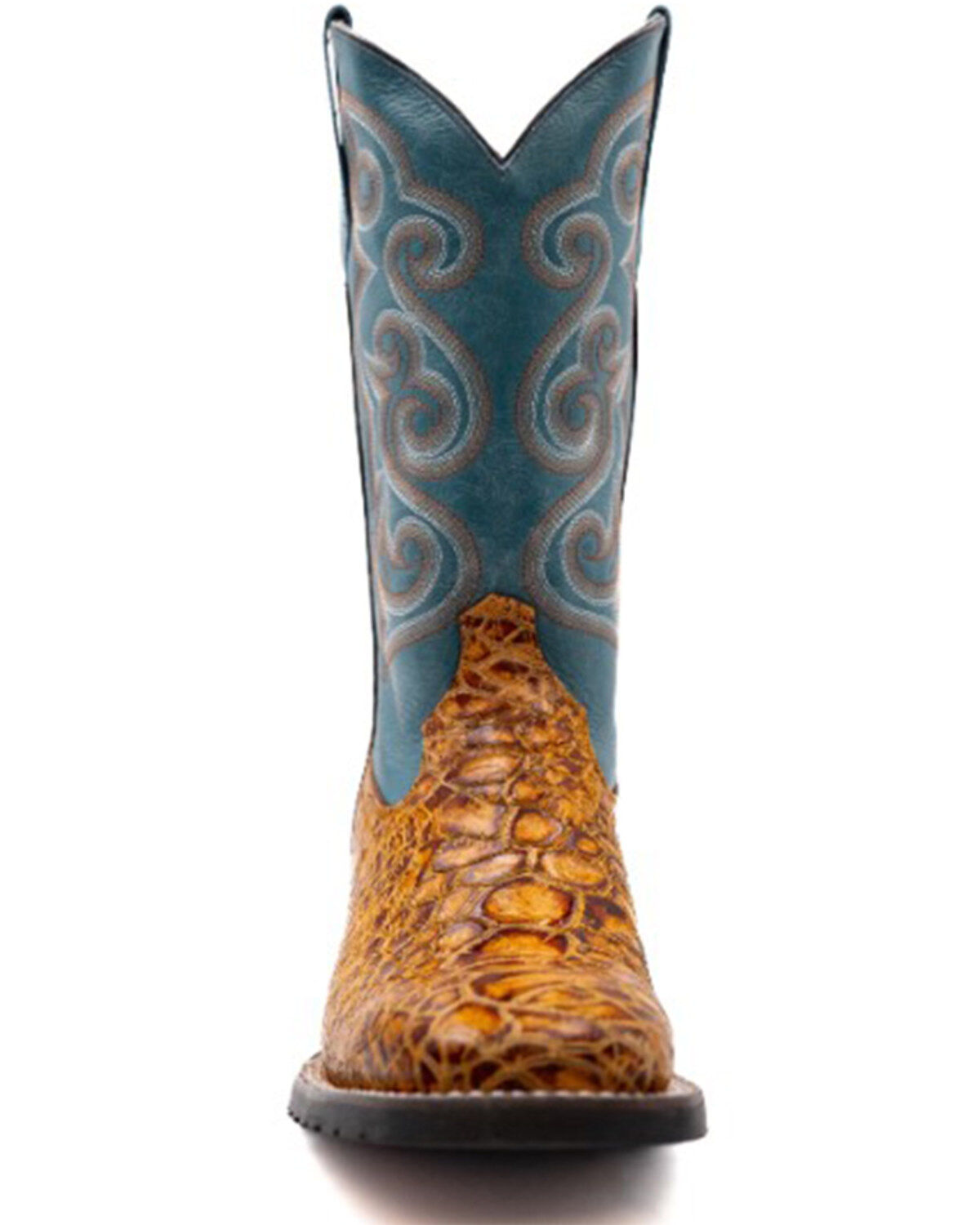 Image #4 - Ferrini Men's Kai Performance Western Boots - Broad Square Toe, Brown, hi-res