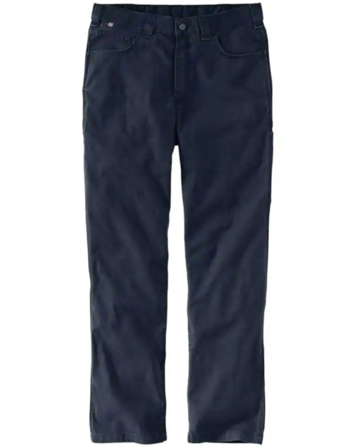 Image #1 - Carhartt Men's FR Rugged Flex&reg; Relaxed Canvas Work Pants, Navy, hi-res