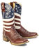 Image #1 - Tin Haul Women's America 250 USA 1776-2026 Western Boots - Broad Square Toe, Red, hi-res