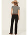 Image #3 - Wrangler Women's Black Mid Rise Bootcut Jeans, Black, hi-res