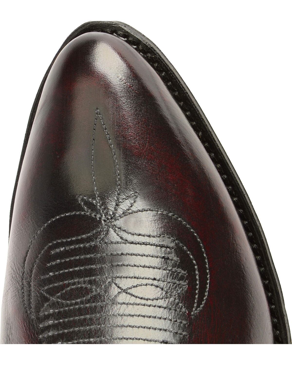 Image #6 - Abilene Men's 12" Western Boots, Black Cherry, hi-res