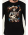 Image #3 - Moonshine Spirit&reg; Men's Solo Guitarist Long Sleeve Graphic T-Shirt, Black, hi-res