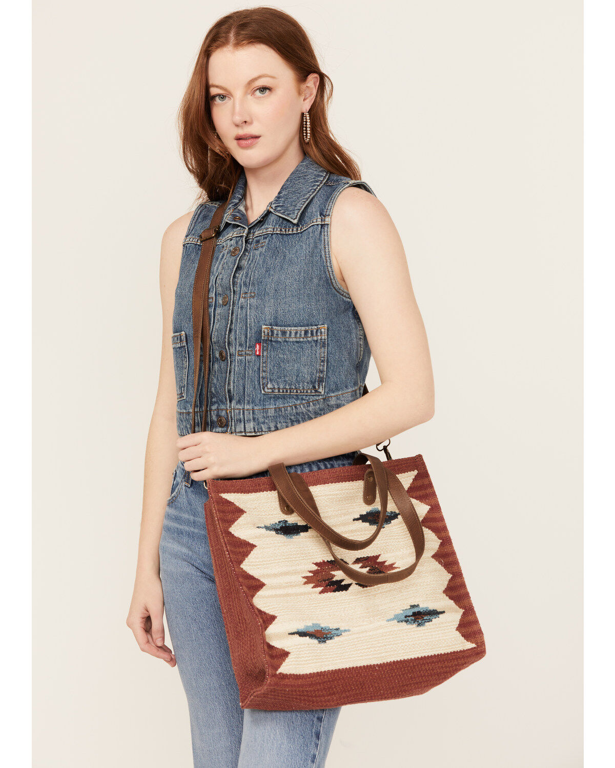 Image #1 - Shyanne Women's Summer Moon Southwestern Tote, Tan, hi-res