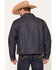 Image #4 - Ely Walker Men's Dark Wash Snap Denim Jacket, Dark Wash, hi-res
