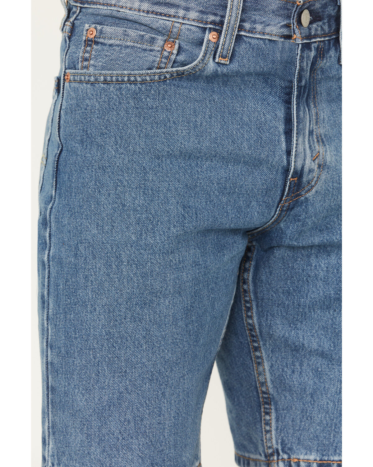 Image #2 - Levi's Men's 405 Standard 10" Medium Wash Standard Rigid Shorts, Medium Wash, hi-res