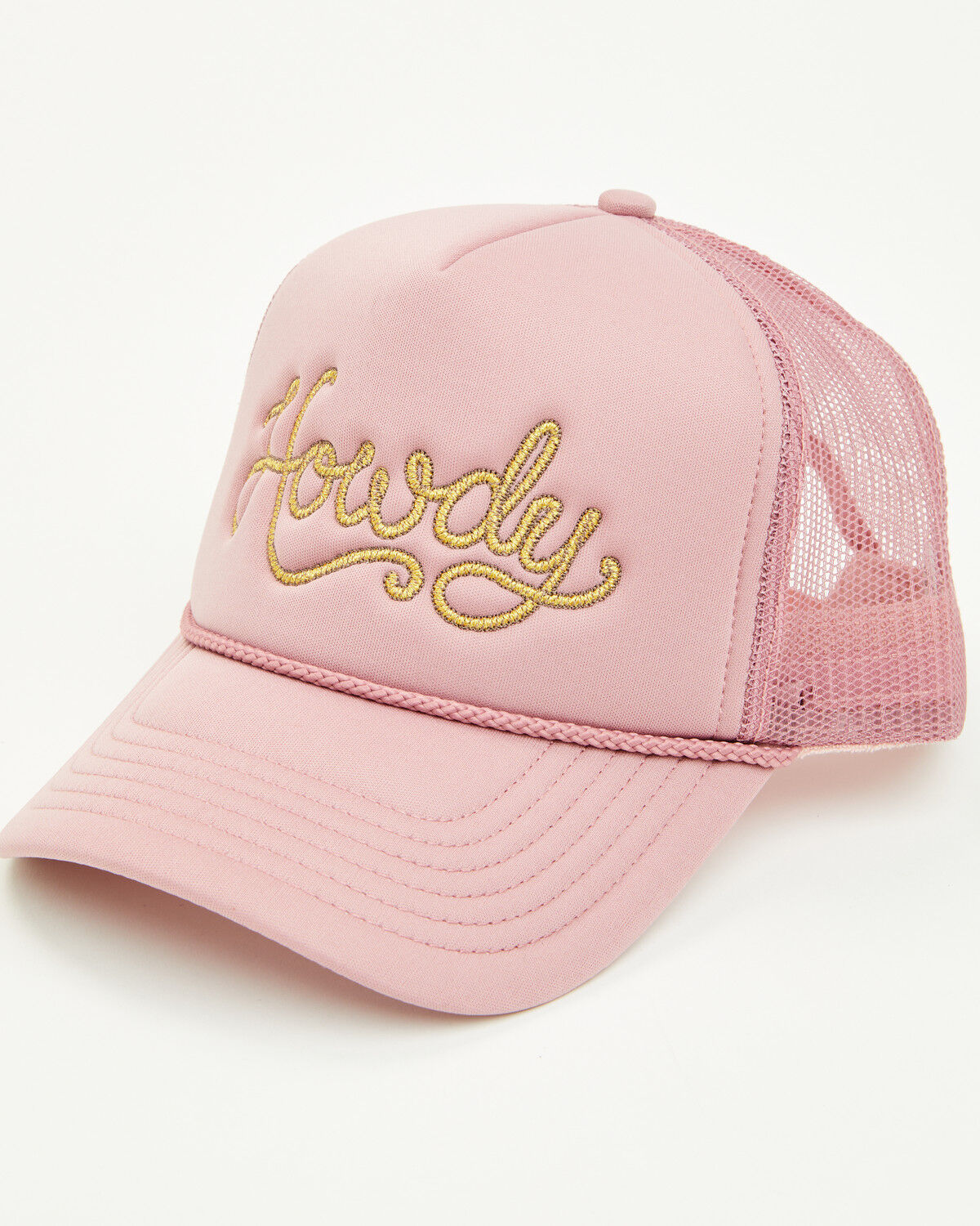 Image #1 - Shyanne Girls' Howdy Foam Ball Cap, Mauve, hi-res