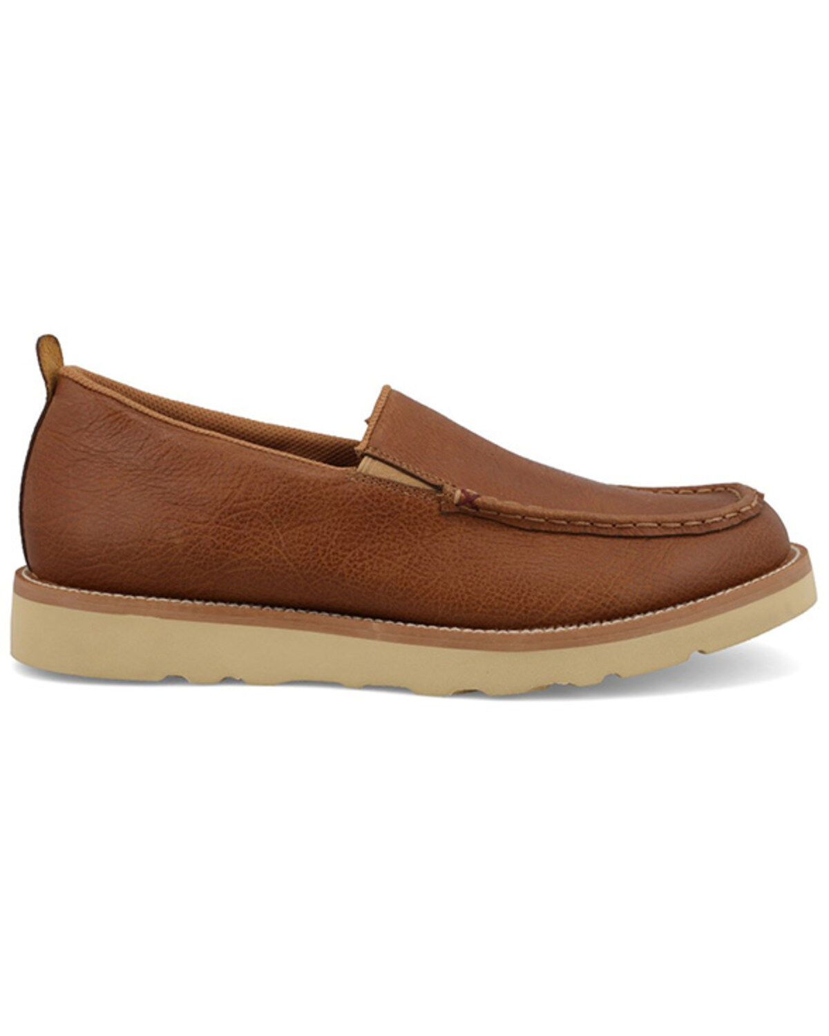 Image #2 - Twisted X Men's Wedge Sole Slip-On Casual Shoes - Moc Toe, Brown, hi-res