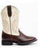 Image #2 - RANK 45&reg; Boys' Austin Western Boots - Broad Square Toe, Ivory, hi-res