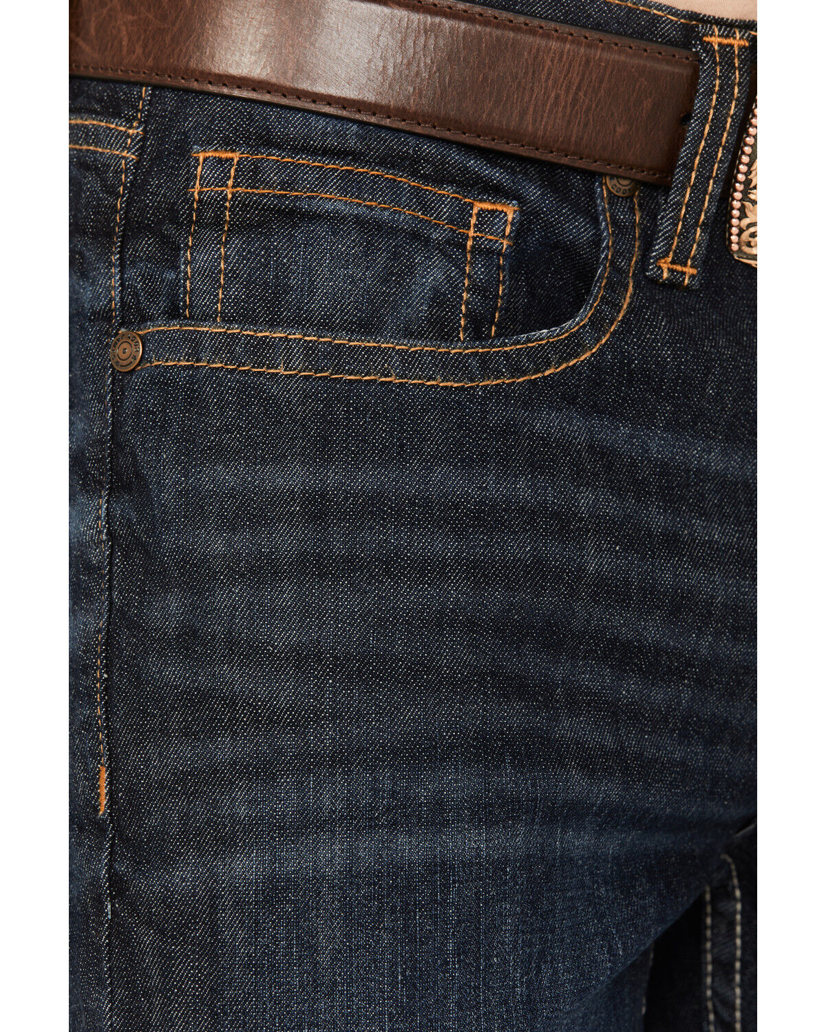 Image #2 - Cody James Men's Night Hawk Wash Wyatt Slim Bootcut Stretch Denim Jeans - Tall, Dark Wash, hi-res