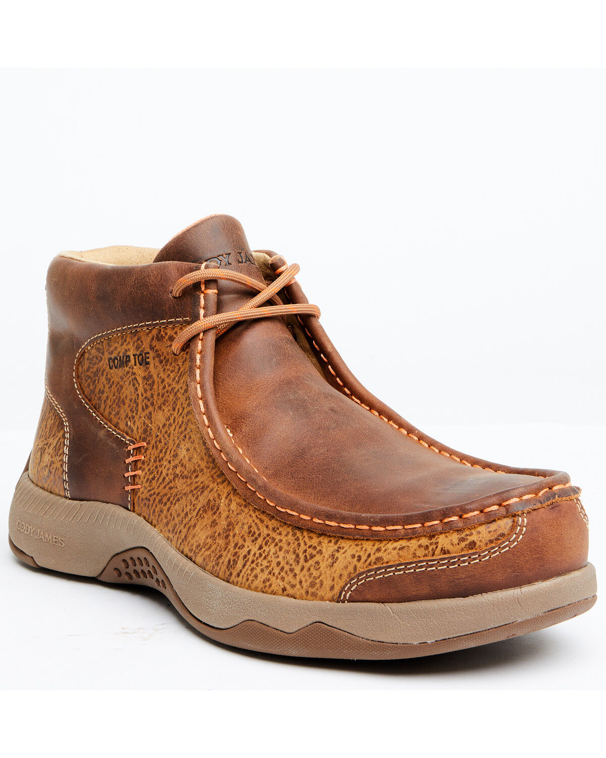 Image #1 - Cody James Men's Wallabee Tyche Chill Zone Casual Camp Work Shoe - Composite Toe, Brown, hi-res