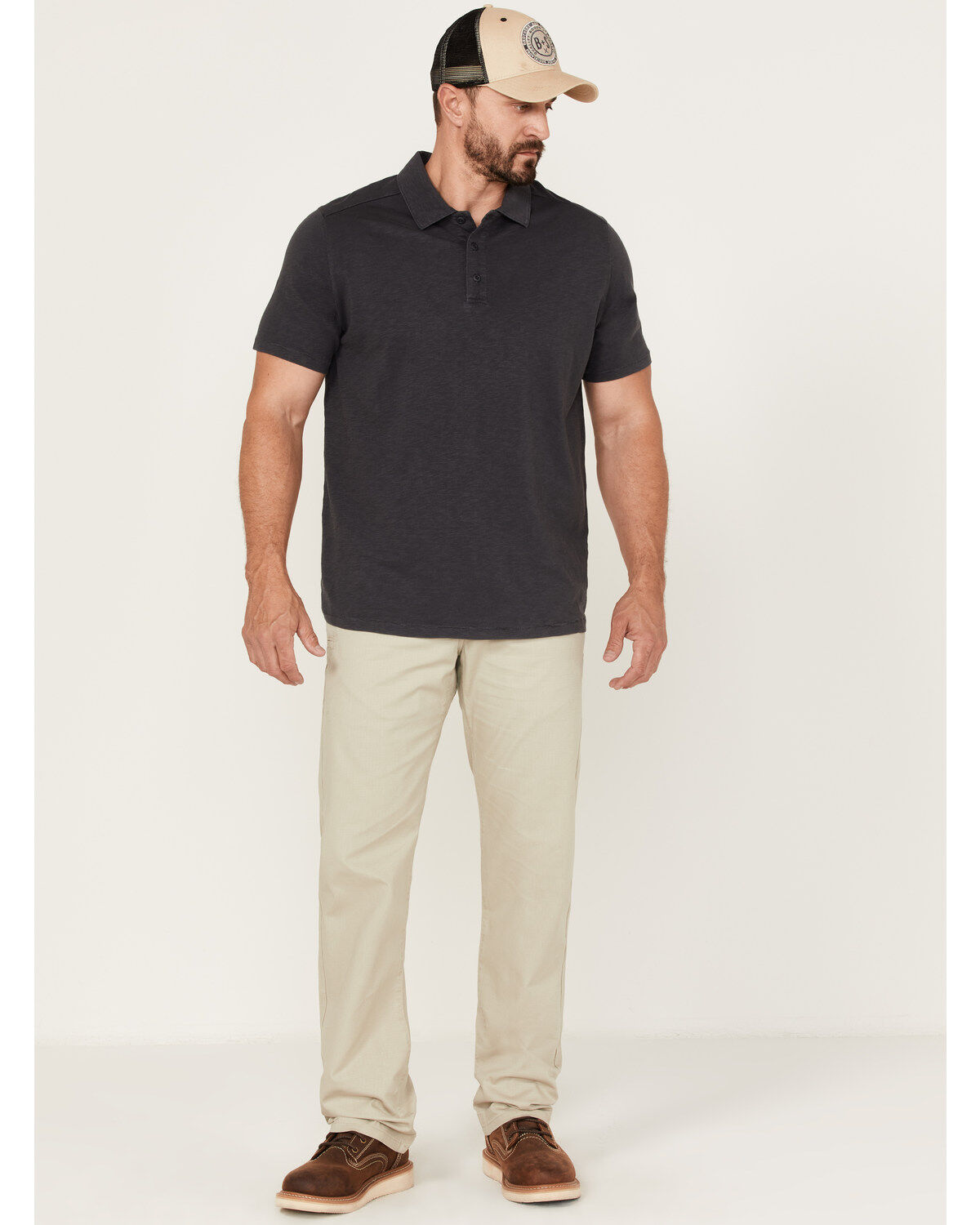 Brothers and Sons Men's Weathered Ripstop Stretch Slim Straight Pants, Stone, hi-res
