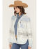 Image #2 - Outback Trading Co Women's Camille Southwestern Print Snap Western Shirt, Light Blue, hi-res