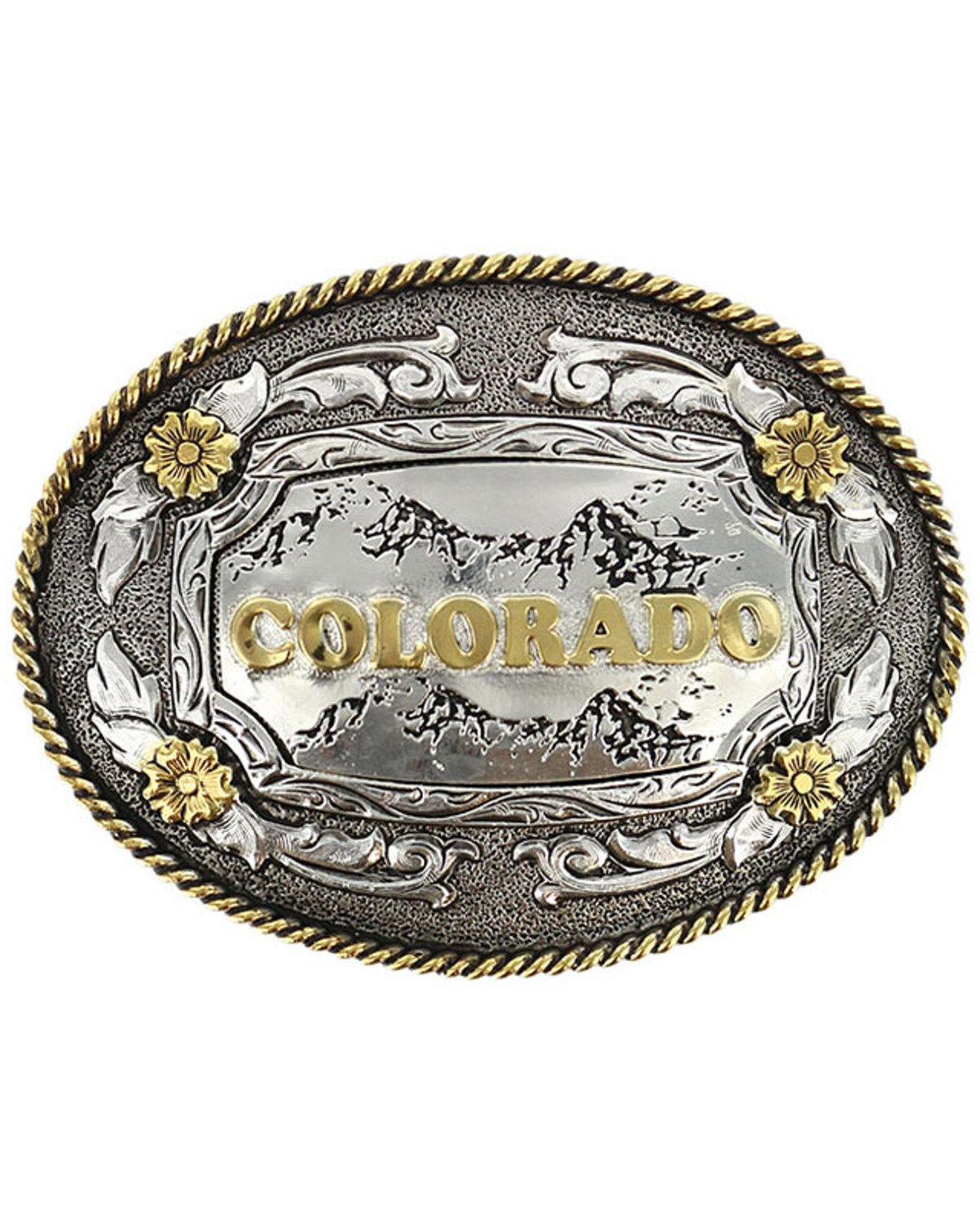 Image #1 - Cody James&reg; Oval Dual-Tone Colorado Buckle, Multi, hi-res