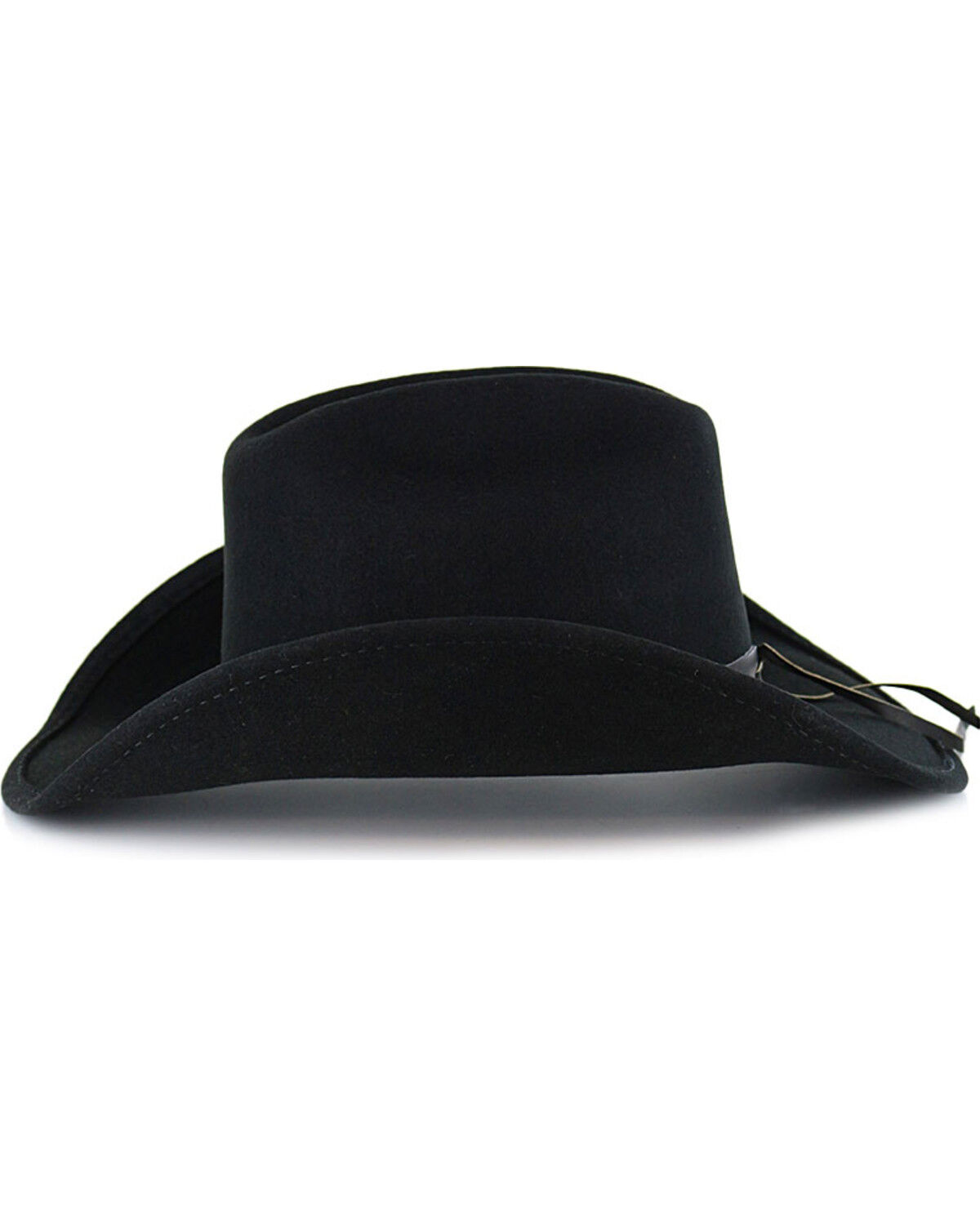 Image #4 - Cody James Boys' Sidekick Wool Felt Cowboy Hat, Black, hi-res