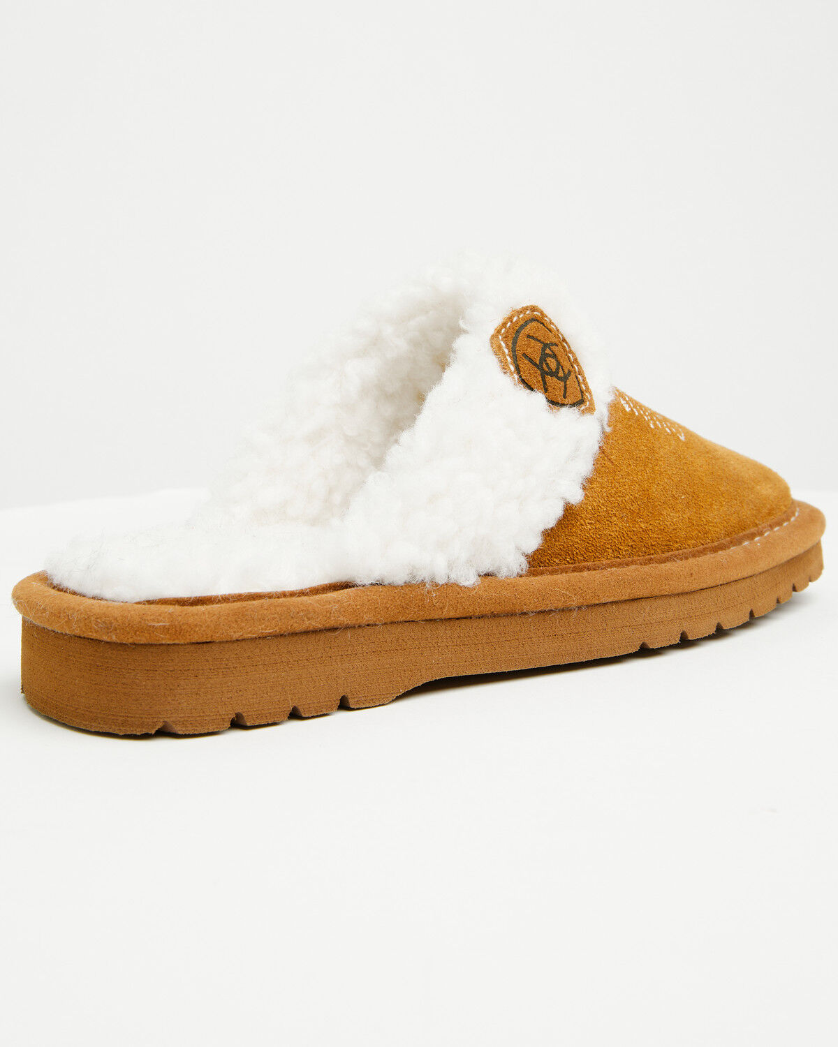Image #4 - Ariat Girls' Jackie Square Toe Slippers, Chestnut, hi-res