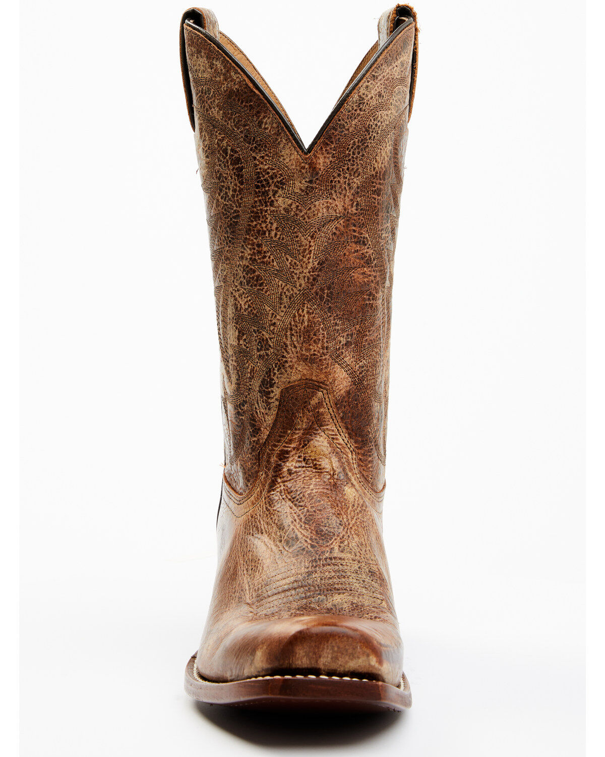 Image #4 - Moonshine Spirit&reg; Men's Distressed Western Boots - Square Toe, Tan, hi-res