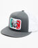 Image #1 - Lazy J Ranch Men's Mexico Flag Elevation Ball Cap, Grey, hi-res