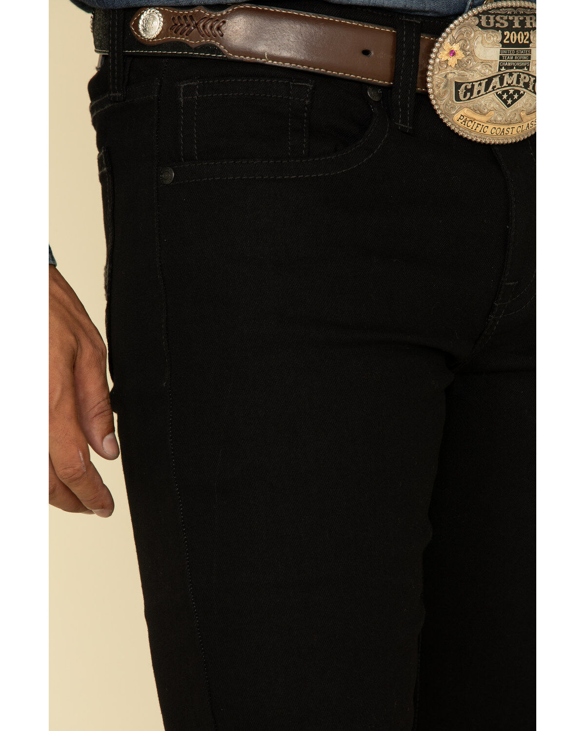 Image #4 - Cody James Men's Night Rider Wash Jackson Slim Straight Stretch Denim Jeans, Black, hi-res