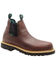 Image #2 - Georgia Boot Men's Romeo Waterproof Slip-On Work Shoes - Soft Toe, Brown, hi-res
