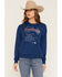 Image #1 - Shyanne Women's America 250 Dear America Long Sleeve Graphic Tee, Navy, hi-res