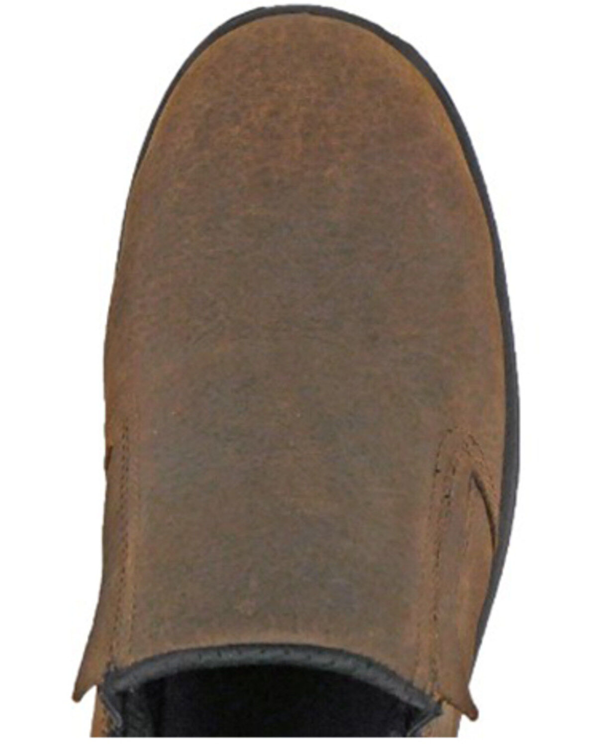 Image #6 - Hoss Men's Slip-On Met Guard Work Shoes - Composite Toe, Brown, hi-res