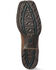 Image #5 - Ariat Men's Hybrid VentTEK Distressed Western Performance Boots - Broad Square Toe, Brown, hi-res