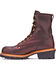 Image #2 - Carolina Men's Logger 8" Work Boots, Brown, hi-res