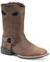 Image #1 - Double H Men's Kelliher Motorcycle Boots - Broad Square Toe, Brown, hi-res