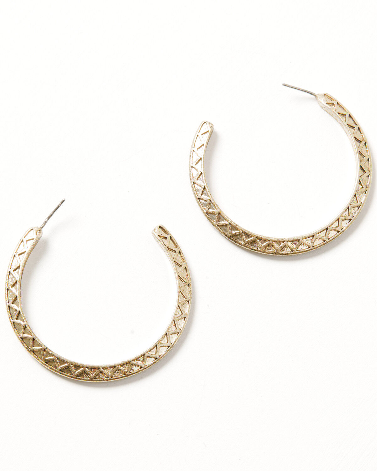 Lainey Wilson Women's Hoop Earrings, Gold, hi-res