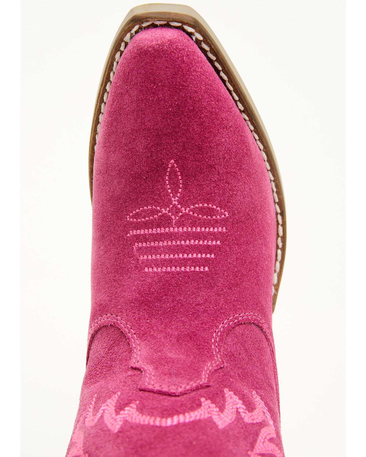 Image #6 - Dingo Little Girls' Thunder Road Suede Western Boots - Snip Toe, Pink, hi-res