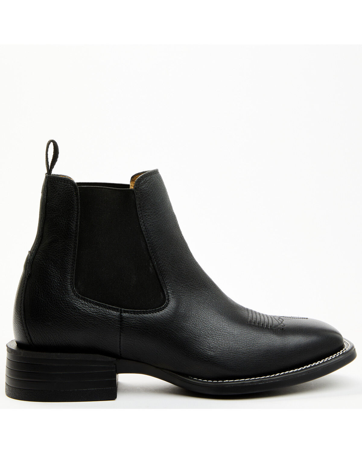 Image #2 - Cody James Men's Jones Chelsea Boots - Broad Square Toe, Black, hi-res